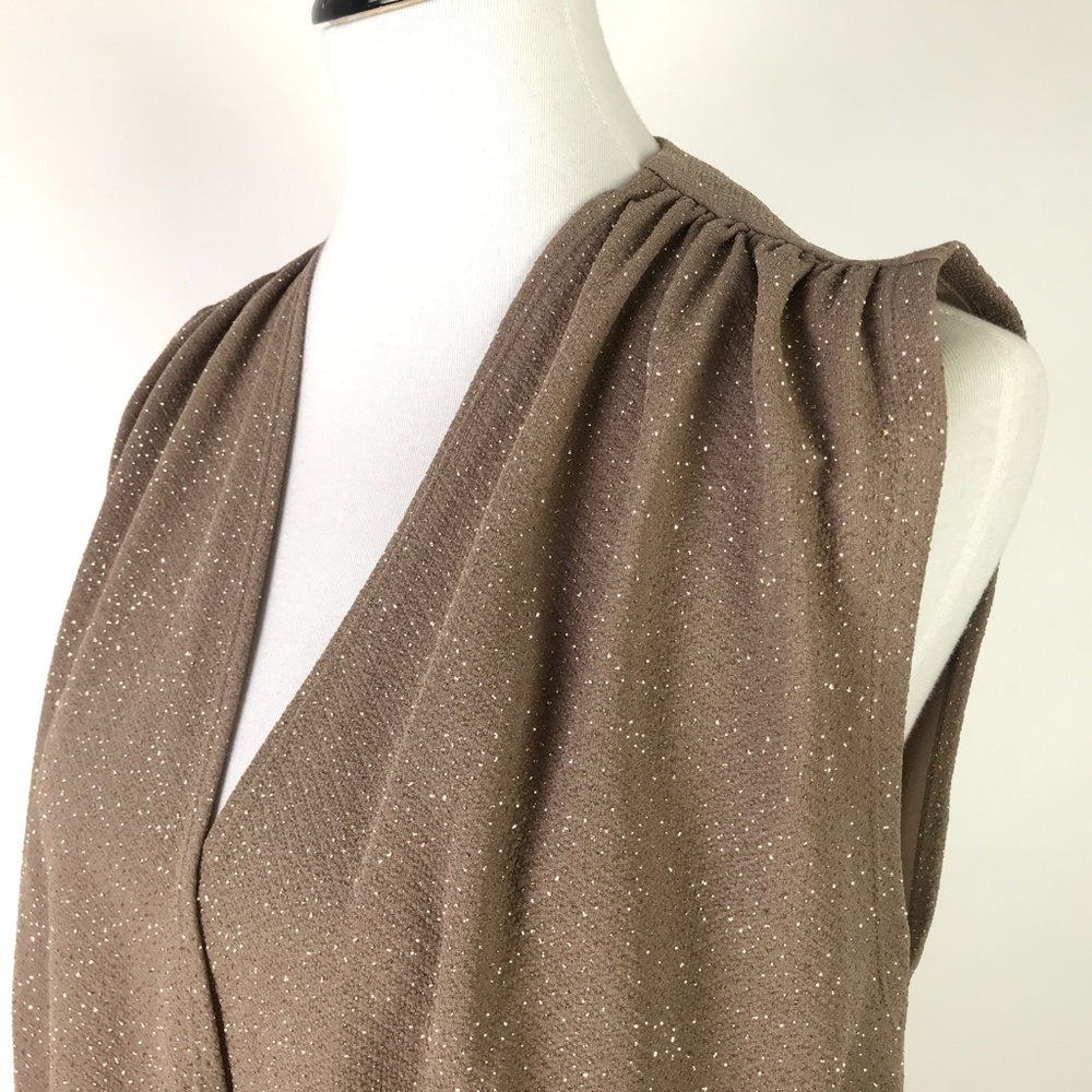Alice + Olivia Lilah Crossover Hi-Low Blouse #1944 - Picture 2 of 8